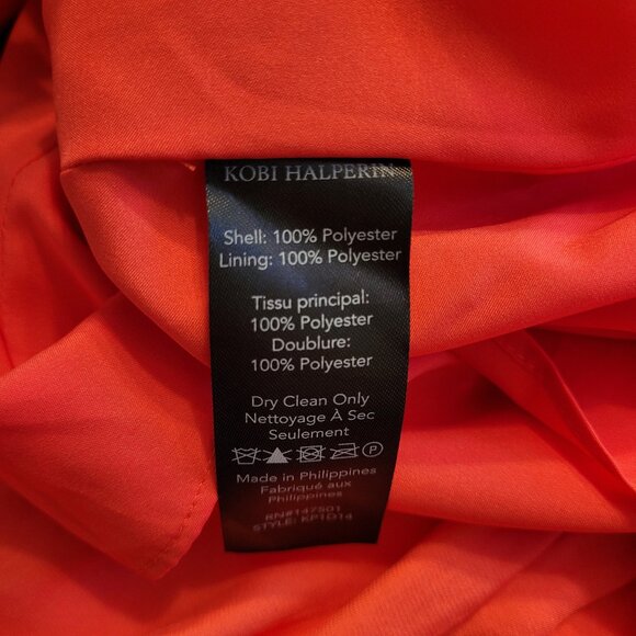 Kobi Halperin Almita Coral Satin Crepe Maxi Dress - Picture 6 of 7